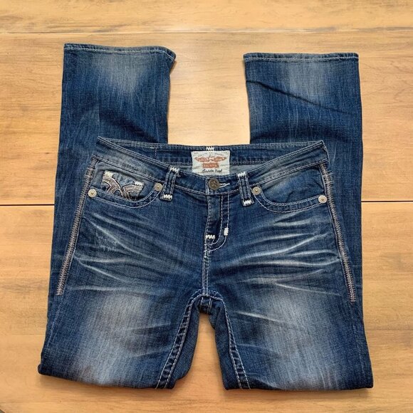 Big Star Maddie Boot Stretch Jean Size 27R Medium Wash - Picture 4 of 11